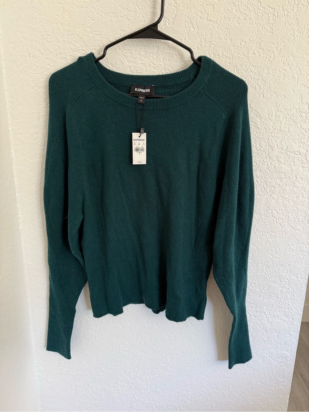 Express Dark Teal Crew Neck Sweater